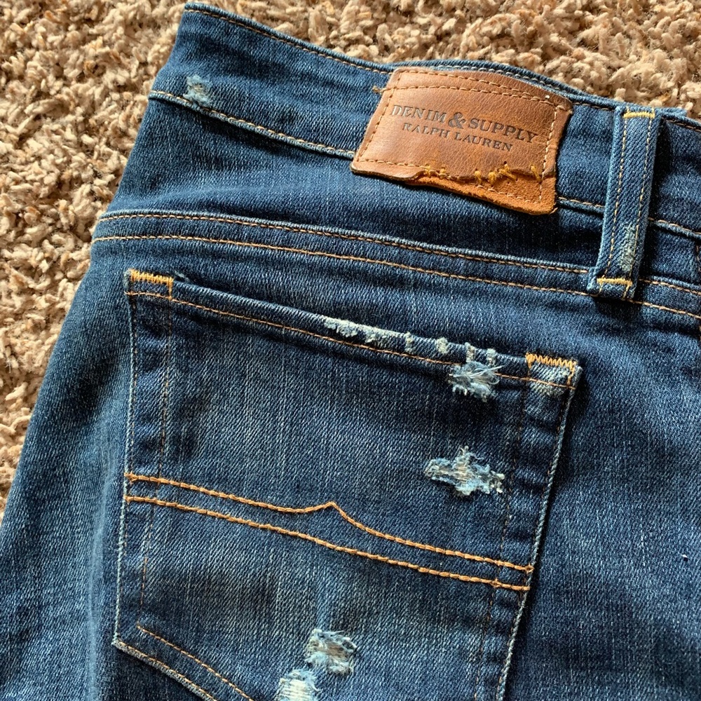 Ralph Lauren Distressed Skinny jeans